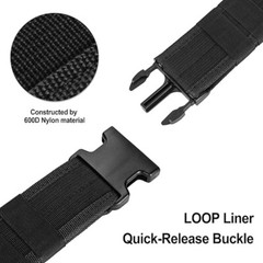Casual Military MOLLE Tactical Belt Quick Release Buckle Lightweight Hiking Belt