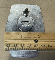 Belt Buckle Milkshake Cowboy Riding A Squirrel Smoking A Pipe 3 1/4” X 2 1/4”