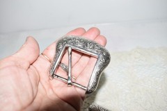 Pre-owned Belt Buckle, Silver in color. 2.5&Prime; x 2.5&Prime; Dated R 1999