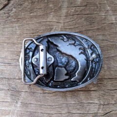 Howling Wolf Buckle – Western Cowboys Belt Buckle – Mens Womens Belt Buckle
