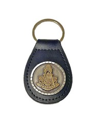 Masonic Freemasons Past Master Belt Buckle, Bolo and Key Ring Set