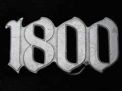 QB15106 REALLY COOL CUT-OUT **1800** TEQUILA BOOZE PEWTER BELT BUCKLE