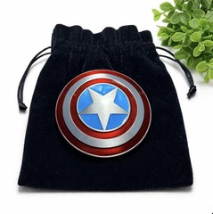 Captain America Shield Avengers Superhero Metal and Enamel Belt Buckle