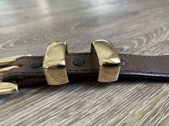 Douglas Magnus 14k Solid Gold XL Belt Buckle Set ✅