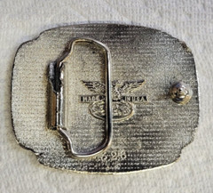 US Army Vietnam Veteran Belt Buckle Made In USA « We served our time in hell » ~