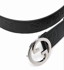 GUCCI Pre-Owned Joe Wide Leather Belt