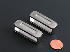 New 1 1/2&Prime; 38mm belt keeper(2 pcs set)(#52B) for man/women brush nickel finish