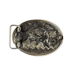 German silver American Bison Buffalo Buckle, Western American cowboy style, Wild