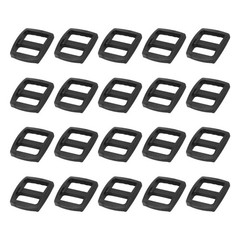 Bag Belt Glide Buckle (1.5cm/0.6&Prime;) 20Pcs, Plastic Adjustable Buckle Fasteners