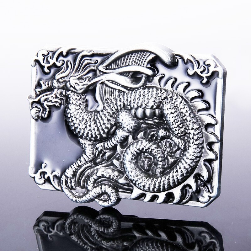 Unique Bold Dragon Claw Silver Belt Buckle Fits Up To 1-5/8&Prime; Wide Belt