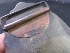 Tiffany Studio New York American Police PIG Brass Belt Buckle 3.5&Prime;x2.5&Prime;