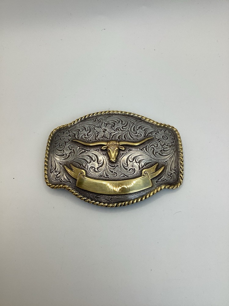 Nocona Western LONGHORN Bull Skull Belt Buckle 37229
