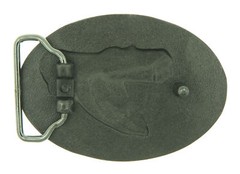 Snake Western Black Enamel Belt Buckle