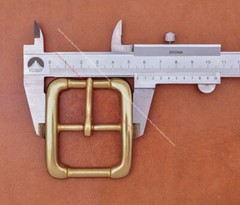 40mm HEAVY DUTY SOLID BRASS COWBOY CENTER BAR BELT BUCKLE LEATHERCRAFTS HARDWARE