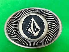 VOLCOM Apparel Company Diamond Logo 90&rsquo;s Metal Cast Original Promo Belt Buckle