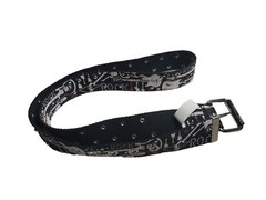 Belt Rock Guitar Music Star Studded Metal Buckle Sz 36- 40 In L
