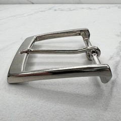 Silver Tone Simple Basic Belt Buckle