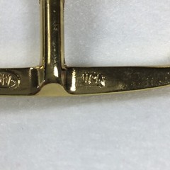 Vintage Replacement Belt Buckle Fits 1.5&Prime; Simple Basic Gold Toned Made in USA 7A
