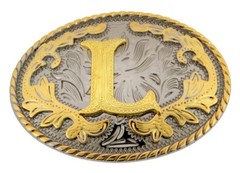 Initial L Letter Belt Buckles Cowgirl Western Cowboy New Men Women Fashion Rodeo