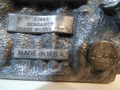 1983 Bergamot Brass Works Vietnam Veteran Belt Buckle ~ Made In USA