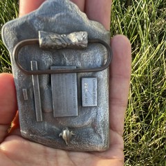 Vintage Iowa wildlife federation elk Western Metal Belt Buckle