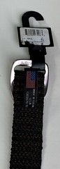 Bison Belt Down Gray Black W Bottle Opener Buckle 1 1/2” Medium
