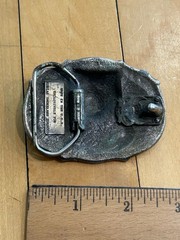 Vintage Great American Buckle Kodiak Smokeless Tobacco Bear Belt Buckle