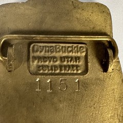 Vintage Dynabuckle Blaw Knox Paver Brass Belt Buckle Industrial USA Made #1151