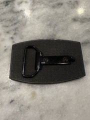 Beacon Sandow Rockdale TX Unit 5 Oilfield Silver Metal Belt Buckle 1.5&Prime;