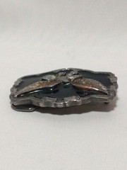 The Great American Buckle Company Belt Buckle Eagle Silver Toned Metal & Enamel