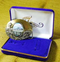 Artistic Impressions Mens Western Belt Buckle Farm House Windmill – Heavy Brass