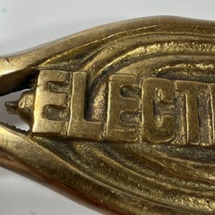 Vintage 1980 &lsquo;Electrician&rsquo; Pliers Solid Brass Belt Buckle 6130