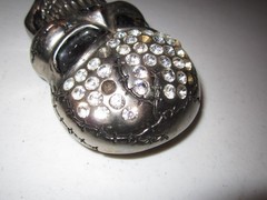 Rhinestone Covered Skull Head Belt Buckle Extremely Rare Find!!!