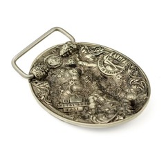 Aquarius german silver belt buckle, Horoscope Astrological Zodiac Sign buckle