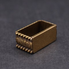 Retro Brass Flower Engraved Western Cowboy Belt Buckle Set Fit 25mm Strap