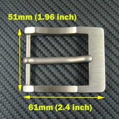 Titanium Pin Single Tongue Buckle Anti allergy Belt Buckle for 1.5&Prime; Belt Z295A