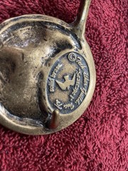 1975 Seascape Sea Gull Bird Solid Brass Belt Buckle Tech Ether Guild Vintage