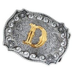 Men&rsquo;s Belt Buckles, English Letter in 3D, Western Style, CowboyAlphabe…