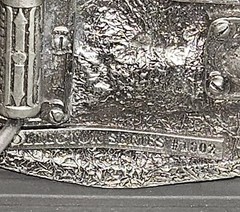 Vintage MAC TOOLS Super Steel Eagle Collectors Series Pewter Belt Buckle New