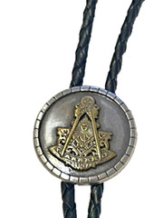 Masonic Freemasons Past Master Belt Buckle, Bolo and Key Ring Set
