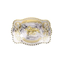 1 1/2&Prime; Big Gold 3 Quarter Horse Western Belt Buckle – Style 3. 5 1/2&Prime; x 3 7/8&Prime;.