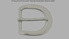 Pin Belt Buckles for Men&rsquo;s Fits 1.0″ inch 25mm Watch Belt Silver Metal New Steel