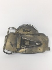 Vintage Oasis Belt Buckle Ebco Manufacturing Co. Columbus Ohio Lewis Buckles