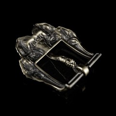 German silver belt buckle Wolf&rsquo;s Paw, wolf paw with claws, beast claws buckle