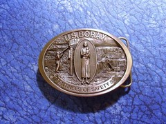 US Borax Sentinels of Safety 85 20 Mule Team Belt Buckle