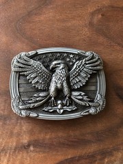 AMERICAN EAGLE Belt Buckle Metal Zinc Alloy Vintage Men Premium Christmas Gift