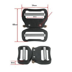 38mm Quick Release Dual Adjustable No Sew Duty Belt Buckle Tactical Belt Buckles