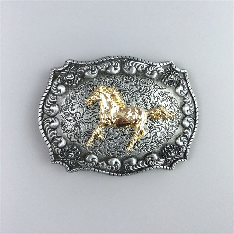 Vintage Style Running Horse Western Belt Buckle also Stock in the US