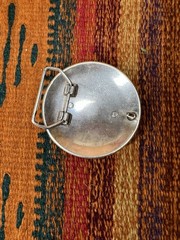 Vintage Harley Davidson Round Belt Buckle Bar & Shield Logo Motorcycle