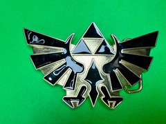 The Legend of Zelda Iconic Golden Hylian Crest 2008 Nintendo Belt Buckle
